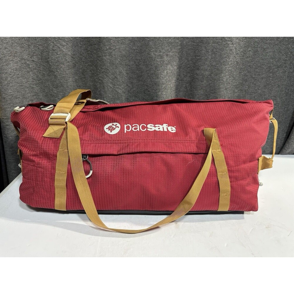Pacsafe Duffelsafe AT100 Anti-Theft Chili And Khaki Color